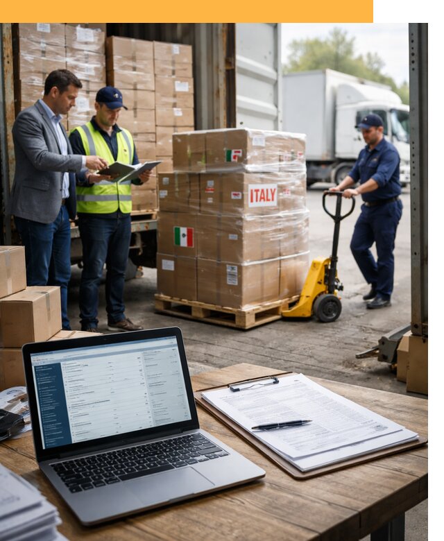 Доставка грузов из Италии: морские и авиаперевозки от 18697