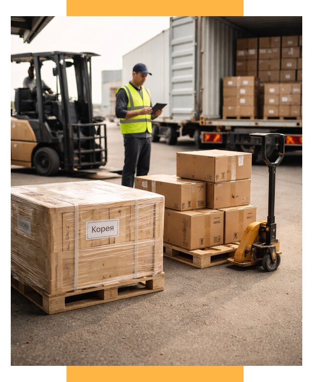 Доставка грузов в Корею из России от 36355 р. | СетСервис-Бск