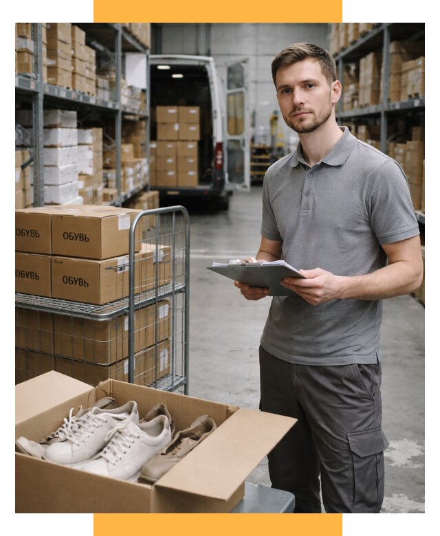 Доставка обуви из Китая и Турции от 4674 р. СетСервис-Бск